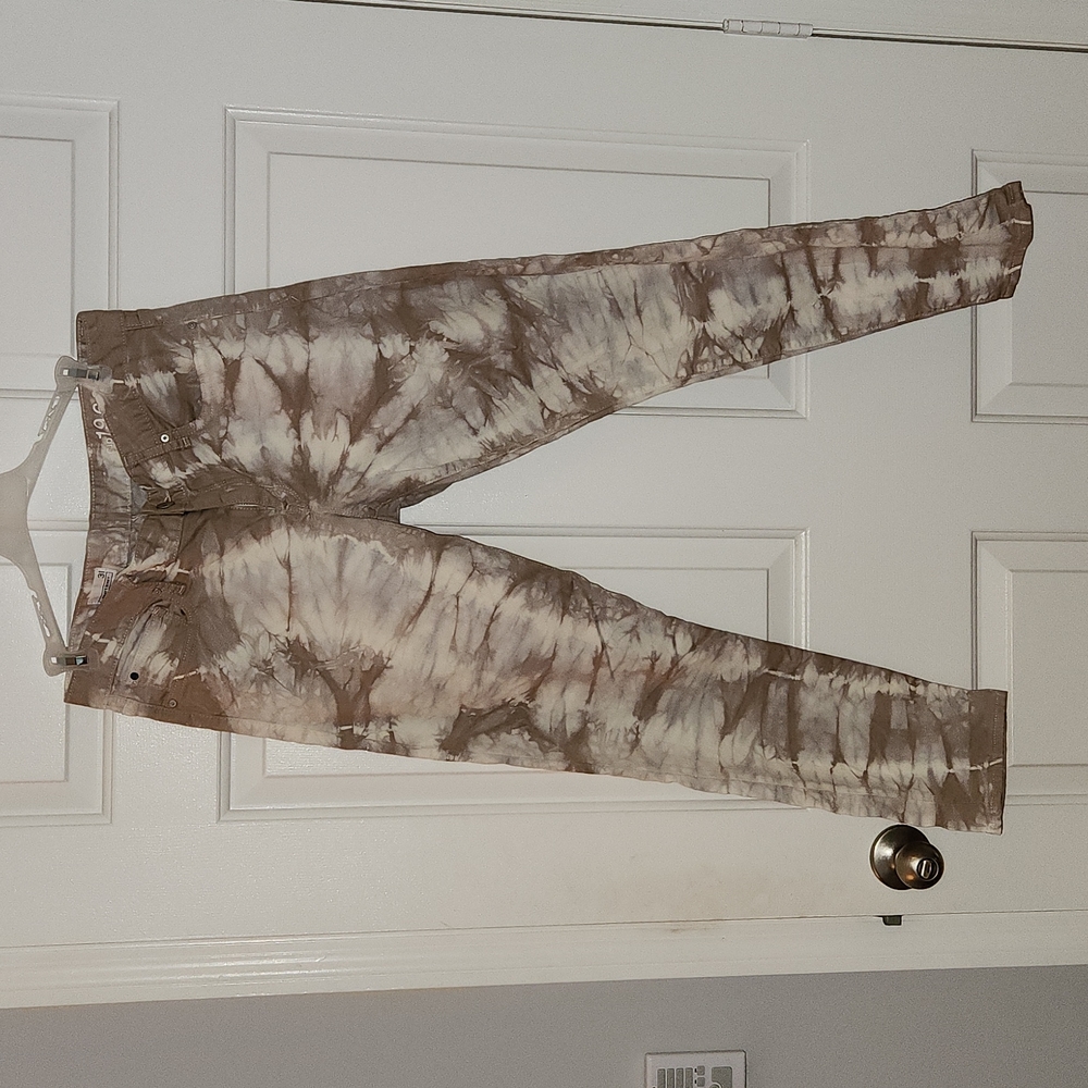 Gap acid wash/ khaki tie dye jeans